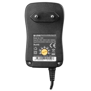 S-link SL-129C 3V/4.5V/5V/6V/7.5V/9V/12V 2A 24W (5.5*2.1) Üniversal 8 Uçlu Adaptör