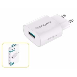 SPRANGE Q-26 HIZLI ŞARJ 5V-9V-12V 2.6A ŞARJ KAFA QUİCK FAST CHARGE USB POWER ADAPTER