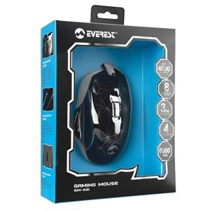 Everest SM-G21 RGB 4800Dpi 4Renk Aydınlatma Gaming Mouse