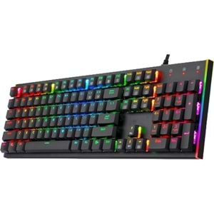 Sprange MK-10 Pro Blue Switch Mekanik RGB Efekli Işıklı Oyuncu Klavye Q TR