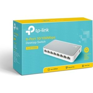 TP-LİNK TL-SF1008D 8 Port 10/100Mbps Switch Tak ve Kullan