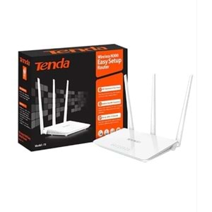 TENDA F3 2.4GHz 300Mbps 3 ANTEN 1Wan + 4Lan Portlu Wireless Router