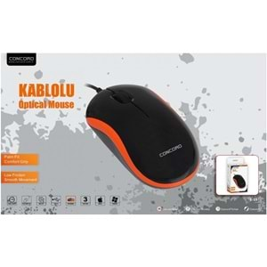 CONCORD C-15 KABLOLU WİRED OPTİK MOUSE 130CM