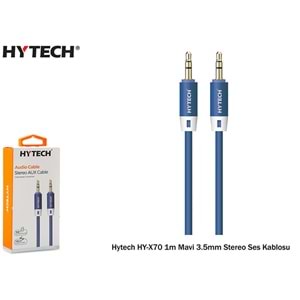 Hytech HY-X70 1M Siyah 3.5mm AUX KABLO Stereo Ses Kablosu