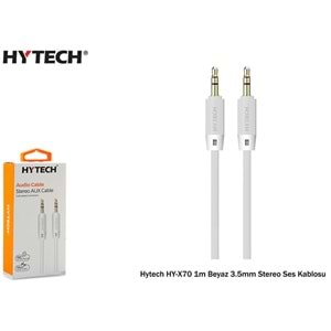 Hytech HY-X70 1M Siyah 3.5mm AUX KABLO Stereo Ses Kablosu