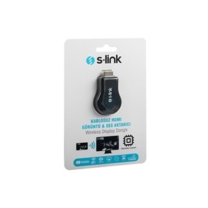 S-link SL-WH25 Kablosuz HDMİ Görüntü+Ses Aktarıcı Kablosuz Görüntü Aktarıcı