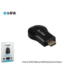 S-link SL-WH25 Kablosuz HDMİ Görüntü+Ses Aktarıcı Kablosuz Görüntü Aktarıcı