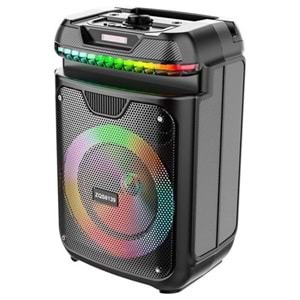 TELSAN ZQS8139 SD/USB/FM 8inc 15W 3600MAH KUMANDALI MİKROFONLU BLUETOOTH RGB IŞIKLI MÜZİK KUTUSU