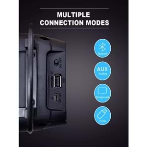 TELSAN KMS-1182 SD/USB/FM 3inc RENKLİ BLUETOOTH RGB IŞIKLI MÜZİK KUTUSU