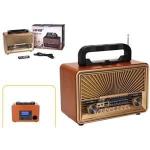 TELSAN NS-2073 USB/SD/FM/BLUETOOTH NOSTALJİ KUMANDALI GÜÇLÜ SİNYAL MÜZİK KUTUSU