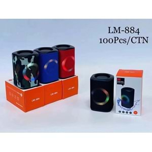 TELSAN LM-884 USB/SD/FM/BLUETOOTH RGB IŞIKLI MÜZİK KUTUSU