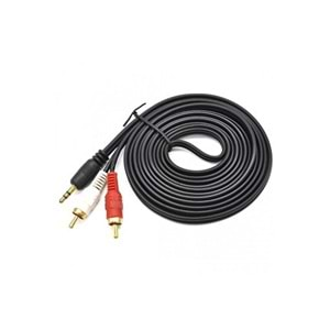 PLATOON PL-8581 AUX/2RCA KABLO 1.5METRE SARI UÇ GOLD