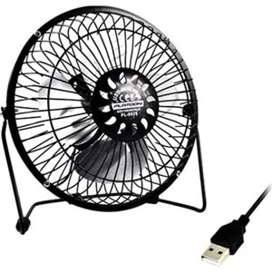 PLATOON PL-9928 18cm MASAÜSTÜ FAN BÜYÜK BOY METAL SESSİZ USB VANTİLATÖR USB FAN