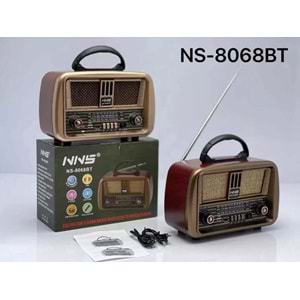 TELSAN NS-8068BT USB/SD/FM/BLUETOOTH NOSTALJİ GÜÇLÜ SİNYAL MÜZİK KUTUSU