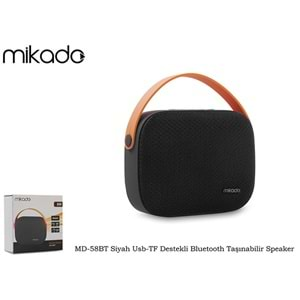 Mikado MD-58BT Taşınabilir Speaker Siyah Usb-TF Destekli Bluetooth