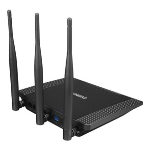 Everest EWR-674N 2.4GHz 300Mbps Wireless-N 3*5dBi Antenli Repeater+WISP+AP Destekli Kablosuz Router