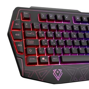 Everest KB-GX61 FORMULA USB RGB Aydınlatmalı 3 Makro Tuşlu Bilek Destekli Gaming Oyuncu Klavyesi