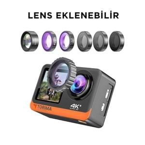 Torima AC-01 2İNÇ LCD Ekran 12MP 4K Ultra Hd Wifi Su Geçirmez Aksiyon Kamerası