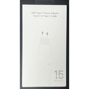 20W iPhone 15 Pro Max Type-C To Type-C 2 in 1 Şarj Aleti