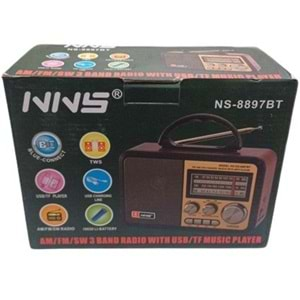 TELSAN NS-8897BT USB/SD/FM/BLUETOOTH NOSTALJİ GÜÇLÜ SİNYAL MÜZİK KUTUSU