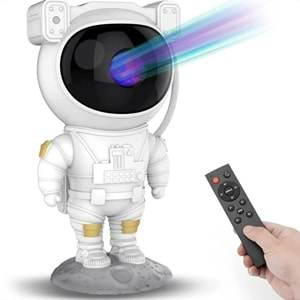 Telsan TLS-0092 Bluetooth Projector Light Astronot Gece Lambası Nebula Ve Samanyolu Kumandalı