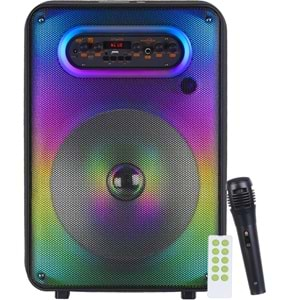 TELSAN GTS-1593 SD/USB/FM 12inc KUMANDALI MİKROFONLU BLUETOOTH RGB IŞIKLI MÜZİK KUTUSU