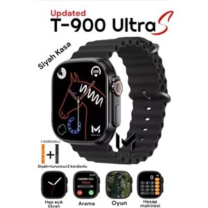 TELSAN T900 Ultra 2 Yükseltilmiş Yeni Sürüm 49mm 2.09İnç Kablosuz Şarj Özellikleri Tam Ekran Bt Çağrı Özellikli Akıllı Saat