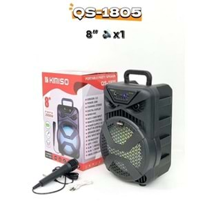 PLATOON PL-4582 SD/USB/FM 8inc 2000W KARAOKE MİKROFONLU BLUETOOTH RGB IŞIKLI MÜZİK KUTUSU QS-1805