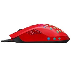 Rampage SMX-R66 ROCKET Ultra Hafif Kırmızı RGB Ledli 12000dpi Gaming Oyuncu Mouse