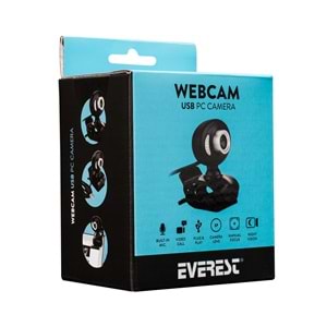 Everest SC-826 Pixels 0.3 Mega , 640x480 Usb Mikrofonlu Görüş Ledli Webcam Pc Kamera