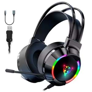 TELSAN G606 E-SPORT USB 7.1 RGB LEDLİ GAMİNG OYUNCU MİKROFONLU KULAKLIK