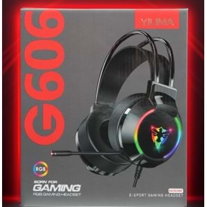 TELSAN G606 E-SPORT USB 7.1 RGB LEDLİ GAMİNG OYUNCU MİKROFONLU KULAKLIK