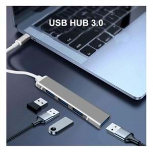 GABBLE GAB-TCUM30 TYPE-C HUB 4 PORT USB 3.0 4IN1 TYPE-C ÇOKLAYICI