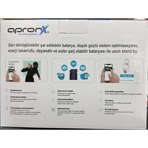 Apronx APX-WSP344 6MP 3.6mm+3.6mm 4G SİM KART 4 Kamera Suya Dayanıklı Dış Ortam İp Kamera