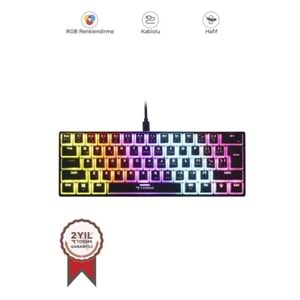 Torima TK-04 Siyah Mekanik Rgb Işıklı Kablolu Q Klavye