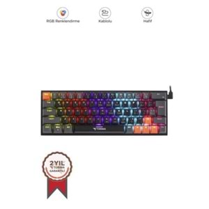 Torima TK-06 RGB Blue Switch Kablolu Mekanik Oyuncu Klavyesi