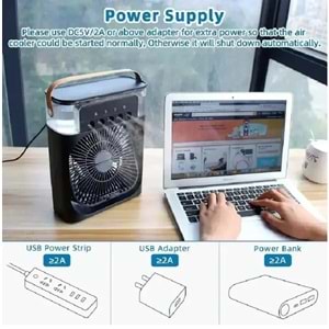 Telsan TLS-41 Fan 3ü1 Arada Klima H2o Humidifier Ortam Oda Nemlendirici Vantilatör Hava Soğutucu Fan