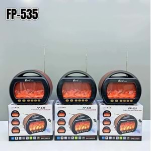 TELSAN FP-535 Şömine Görünümlü Nostaljik Ahşap Radyo