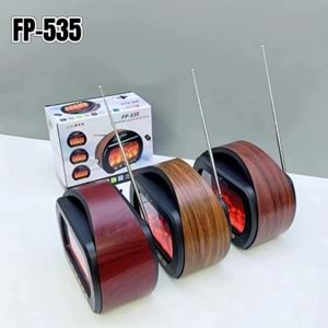 TELSAN FP-535 Şömine Görünümlü Nostaljik Ahşap Radyo