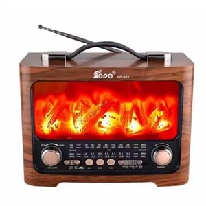 TELSAN FP-821 USB/SD/FM/BLUETOOTH ALEVLİ NOSTALJİ GÜÇLÜ SİNYAL MÜZİK KUTUSU