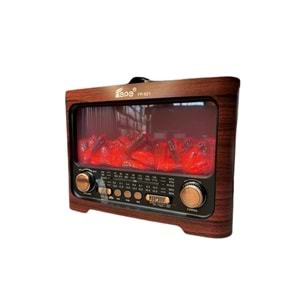 TELSAN FP-821 USB/SD/FM/BLUETOOTH ALEVLİ NOSTALJİ GÜÇLÜ SİNYAL MÜZİK KUTUSU