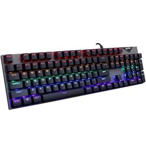 JEDEL KL-138 Blue Switch Mekanik RGB Efekli Işıklı Oyuncu Klavye Q TR