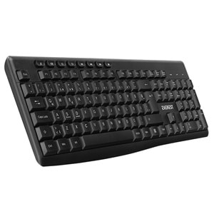 Everest KM-719 Siyah Ikisi bir arada 2 in 1 Kablosuz Q Multimedia Klavye + Mouse Set
