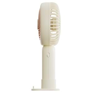 Asonic AFN21 Krem 250mAh Elde Taşınabilir Masaüstü Usb Fan