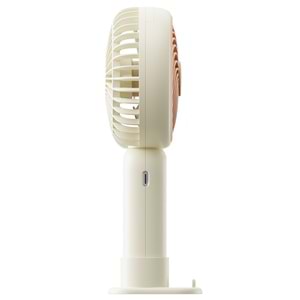Asonic AFN21 Krem 250mAh Elde Taşınabilir Masaüstü Usb Fan