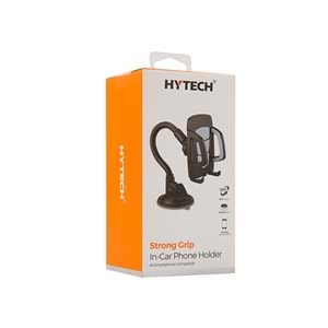 HYTECH HY-XH20 Vantuz + Braketi 360 Derece Siyah-Gri Telefon Tutucu