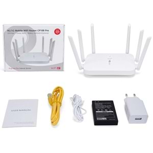 Apronx CP109 PRO 4G Mobile 6 Antenli WiFi Router Wifi 6 + 300Mbps 5000mAh Batarya 4G LTE Taşınabilir Modem