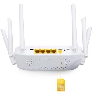 Apronx CP109 PRO 4G Mobile 6 Antenli WiFi Router Wifi 6 + 300Mbps 5000mAh Batarya 4G LTE Taşınabilir Modem