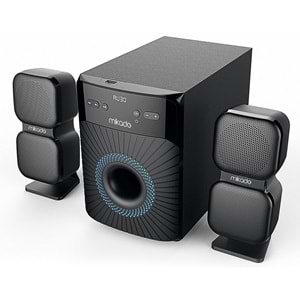 Mikado MD-360BT 2+1 38W BT/AUX/USB/FM/LED Ekran Multimedia Speaker