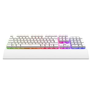 Rampage KM-RX7 FORTUNA V2 Gökkuşağı Aydınlatmalı USB Beyaz Gaming Combo Q Gaming Klavye + 12800 dpi Mouse